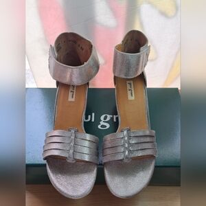 Paul Green Coco Smoke Metallic women shoes Size 4